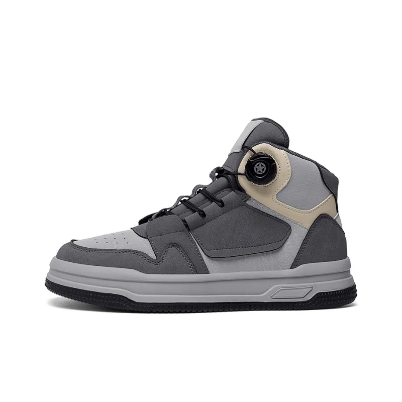 OFFER AITR Anti Slip And Wear Resistant Breathable High Top Skateboard Shoes Men's-12