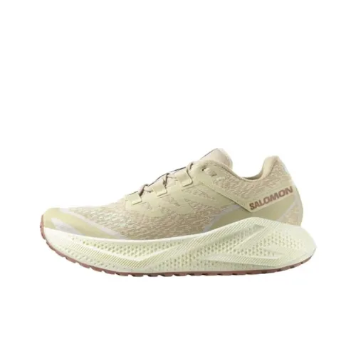 SALOMON Aero Glide Anti Slip Wear Resistant Low Top Casual Running Shoes Men's Beige