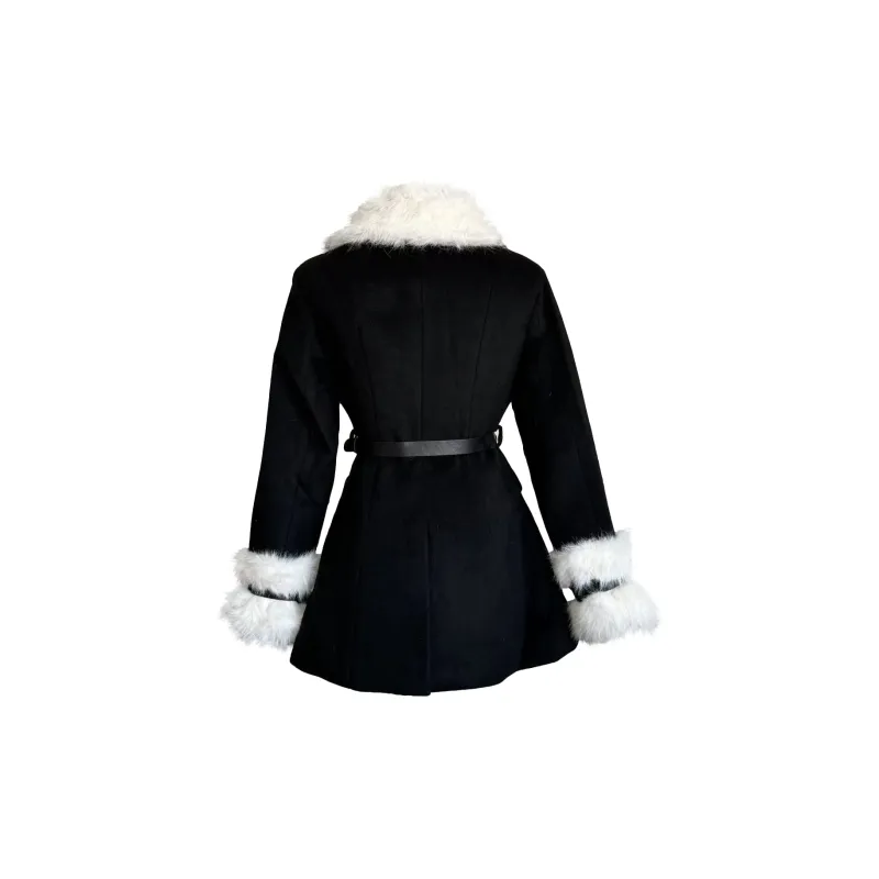 MTHE Velvet feel Coat Women's Black-1
