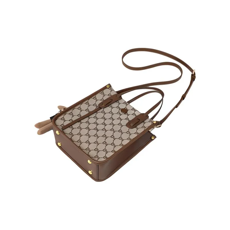 PT'SON Fabric With PVC Handbag, Shoulder Bag, Crossbody Bag Regular Women's Ebony-6