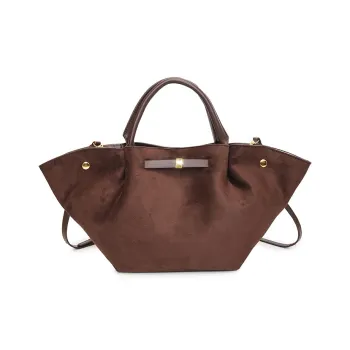 Yalu Suede Handbag Women's Coffee/Khaki/Red Black/Dark Gray/Light Gray
