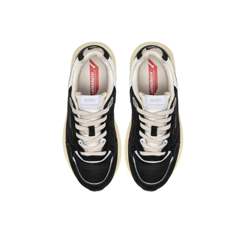 AUTRY Hyperway Abrasion Resistant Low Top Casual Shoes Women's Black Silver-3