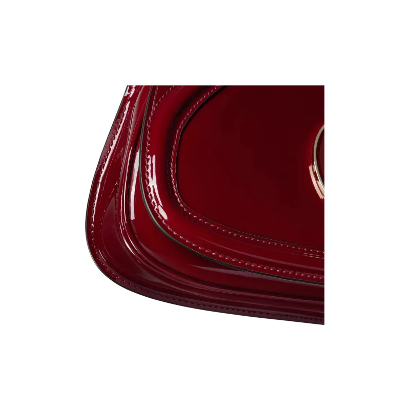 GUCCI Blondie Patent Leather Shoulder Bag Small Size Women's Red-5