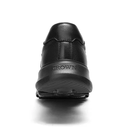 CROWN Men's Casual Shoes Men Low Top Black-3