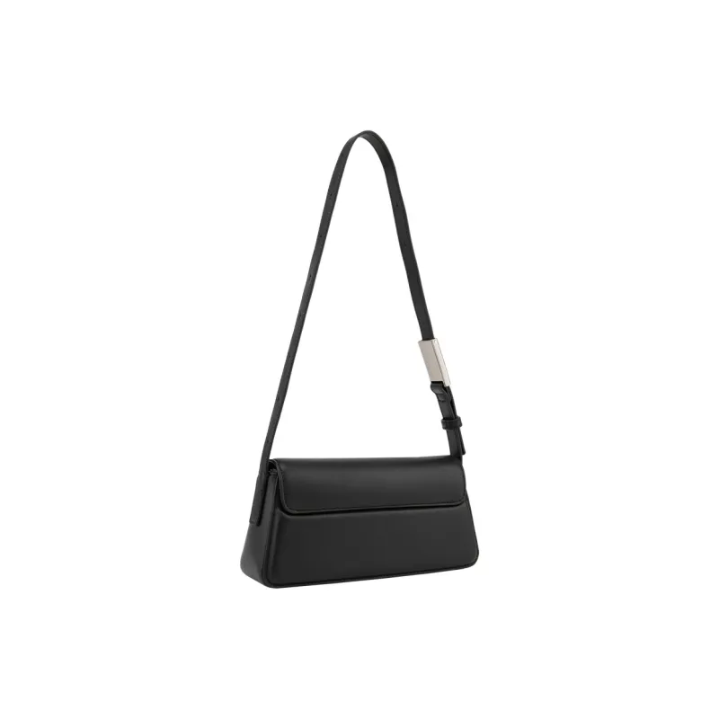 CALVIN KLEIN Synthetic Material Shoulder Bag Medium Size Women's Space Black-2