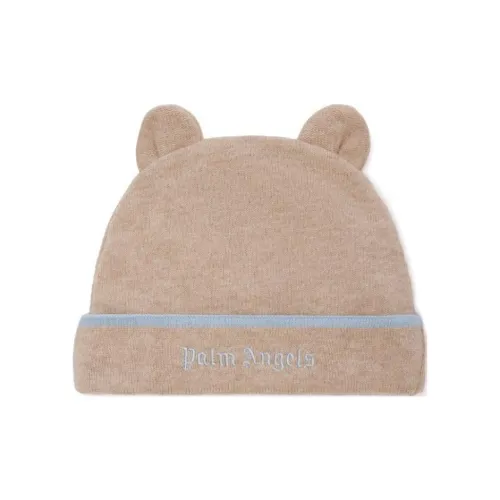 PALM ANGELS Cotton Beanies Kids' Taupe