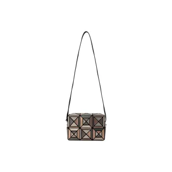 ISSEY MIYAKE Polyvinyl Chloride Resin Shoulder Bag, Crossbody Bag Unisex Brown Mixed