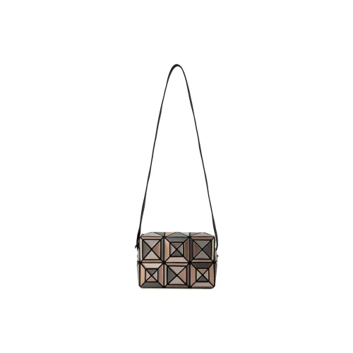 ISSEY MIYAKE Polyvinyl Chloride Resin Shoulder Bag, Crossbody Bag Unisex Brown Mixed