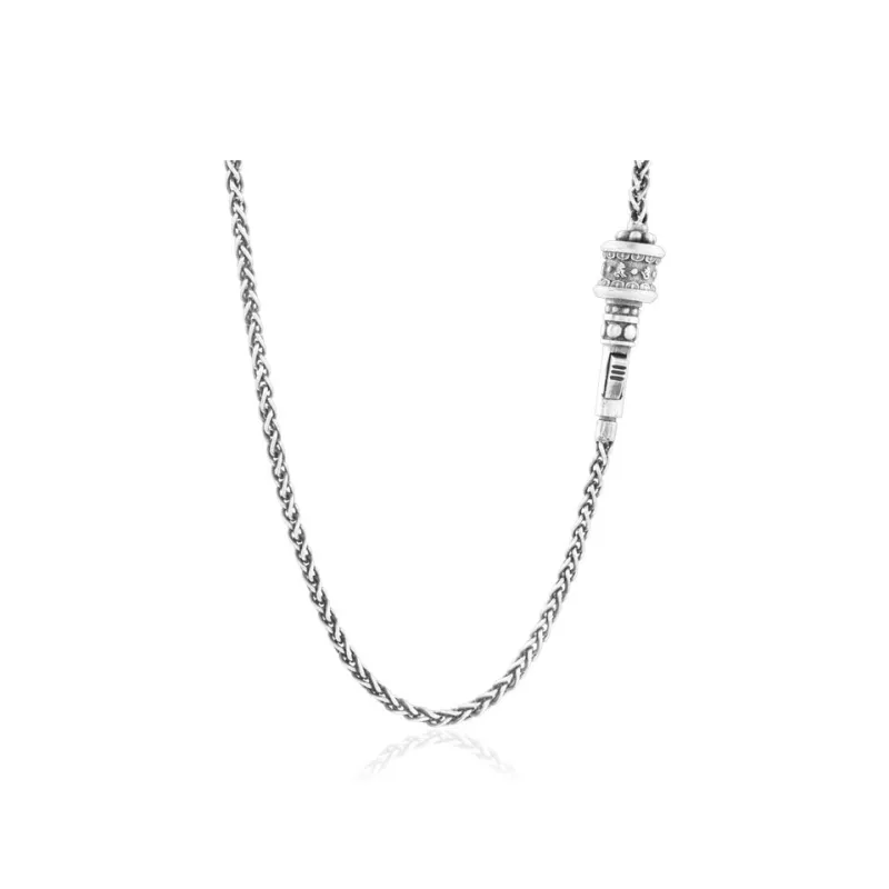 VEODO 925 Sterling Silver Necklaces Men's-0