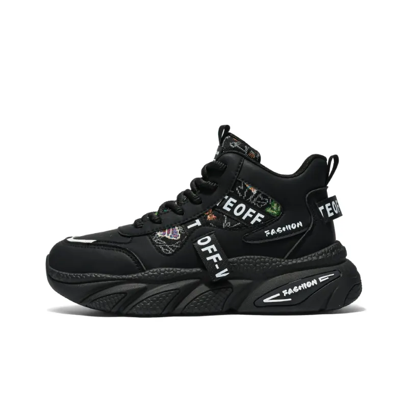AD Anti-Slip And Wear-Resistant Height Increasing Mid-Top Chunky Sneakers Men's-8