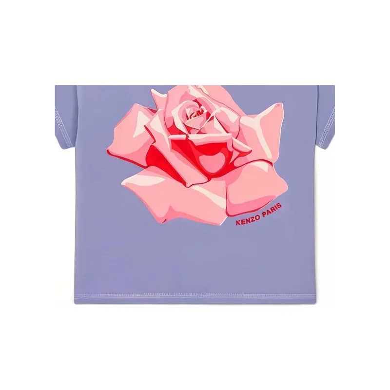KENZO Rose Cropped T shirt-2