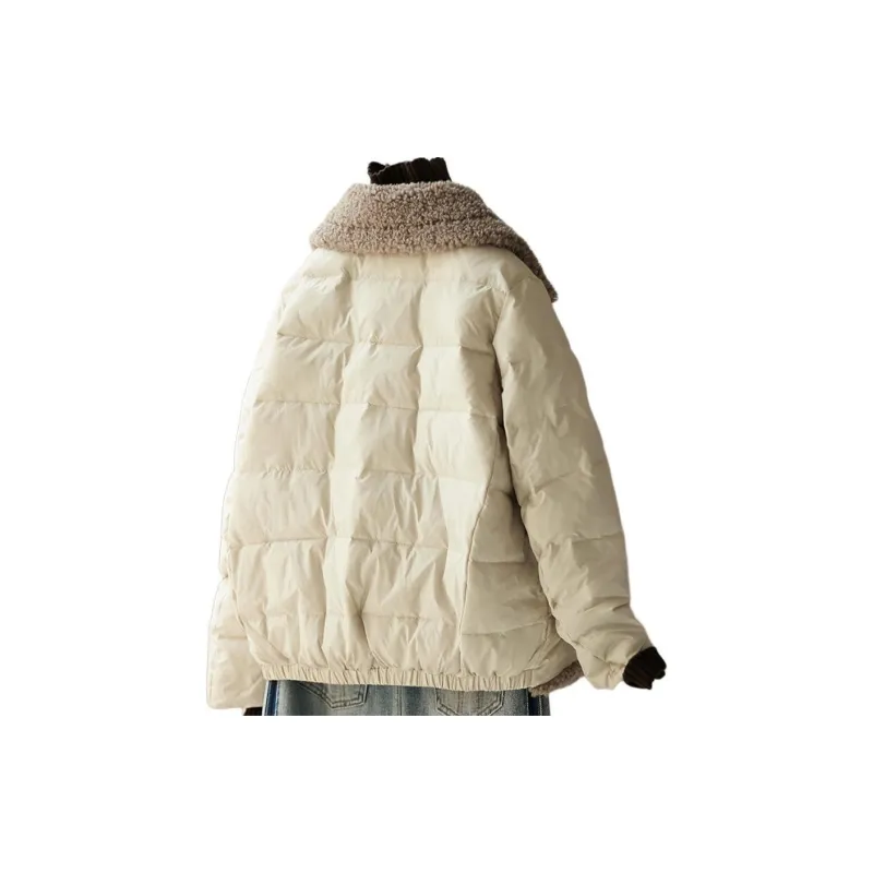 IHIMI Puffer Jacket Women's Beige-2
