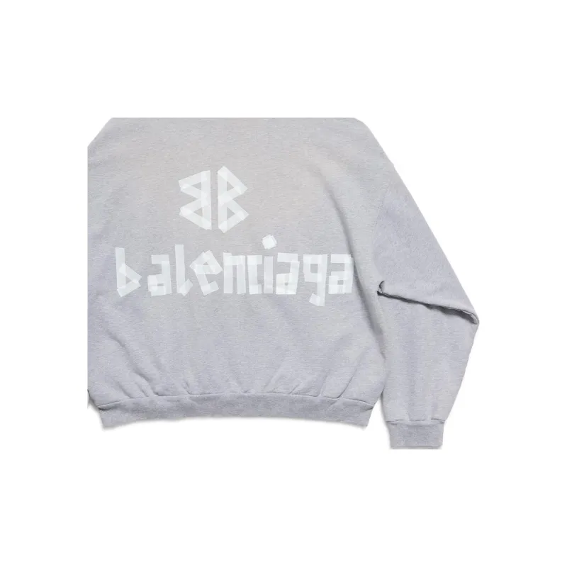Balenciaga Sweatshirt Regular Fit Men's Gray-4