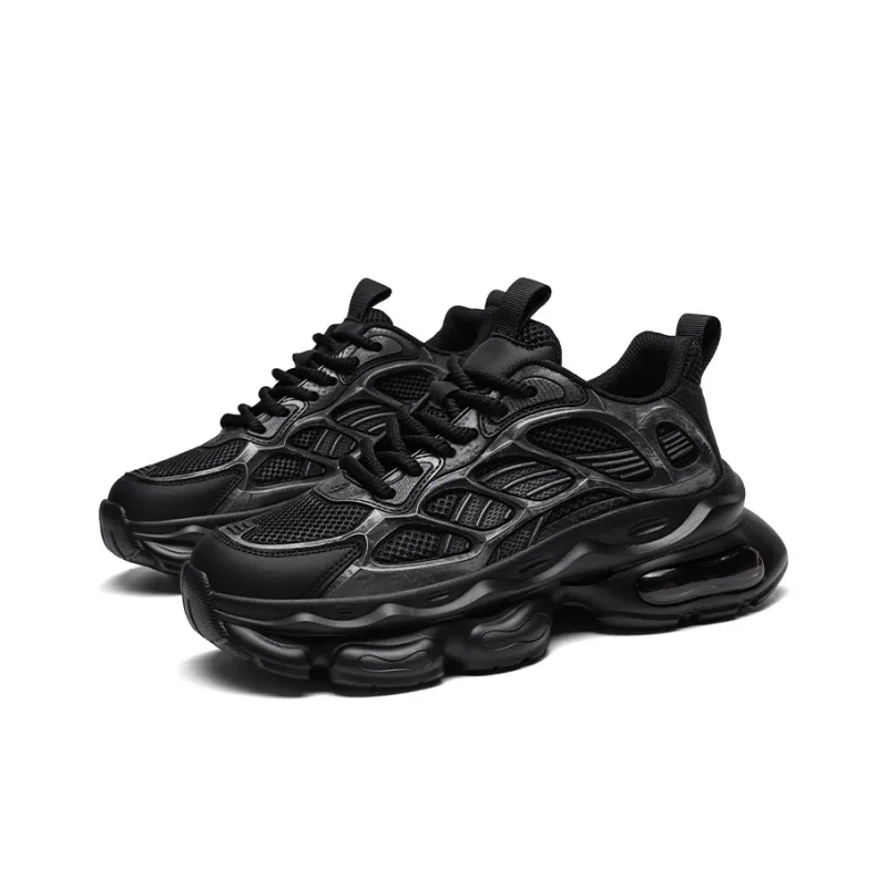 OFFER AITR Anti Slip And Wear Resistant Height Increasing Low Top Chunky Sneakers Men's-2