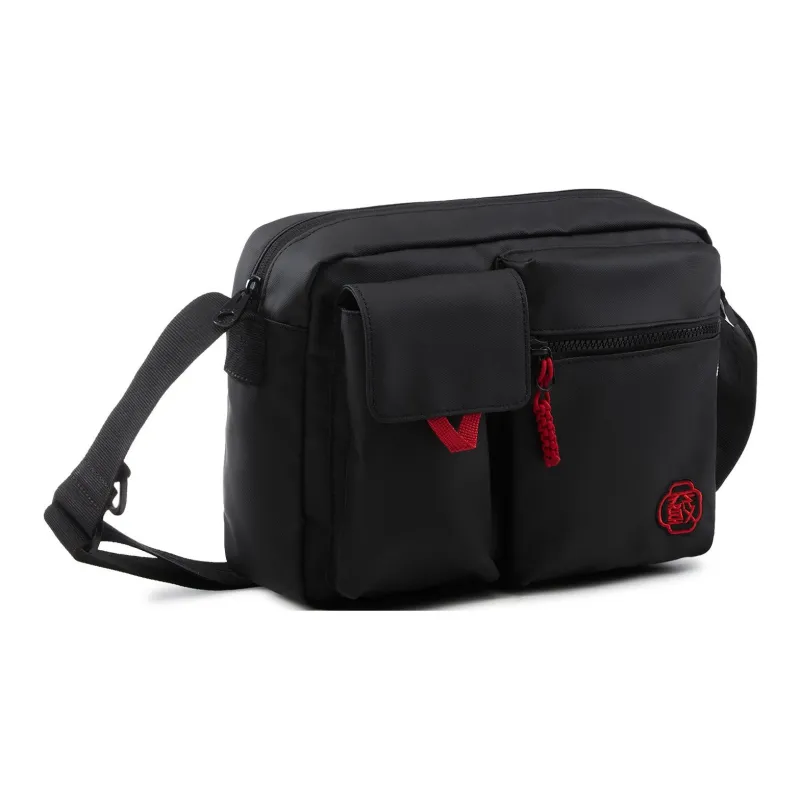 LiNing Rijin Doujin Collection Polyurethane Shoulder Bag, Crossbody Bag Unisex Black-2