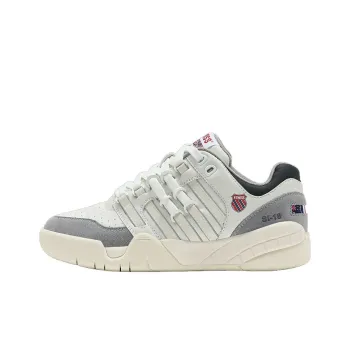 KSWISS Si 18 Anti Slip Wear Resistant Low Top Skateboard Shoes Men's White Gray