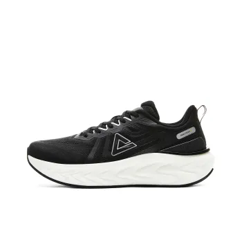 PEAK Cushioning Rebound Wear Resistant Slip Resistant Low Top Running Shoes Women's Black Ivory
