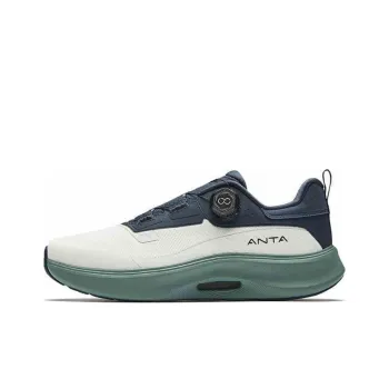 Anta Divine Pro Cushioning Lightweight Rebound Low Top Training Running Shoes Men's White Blue Green