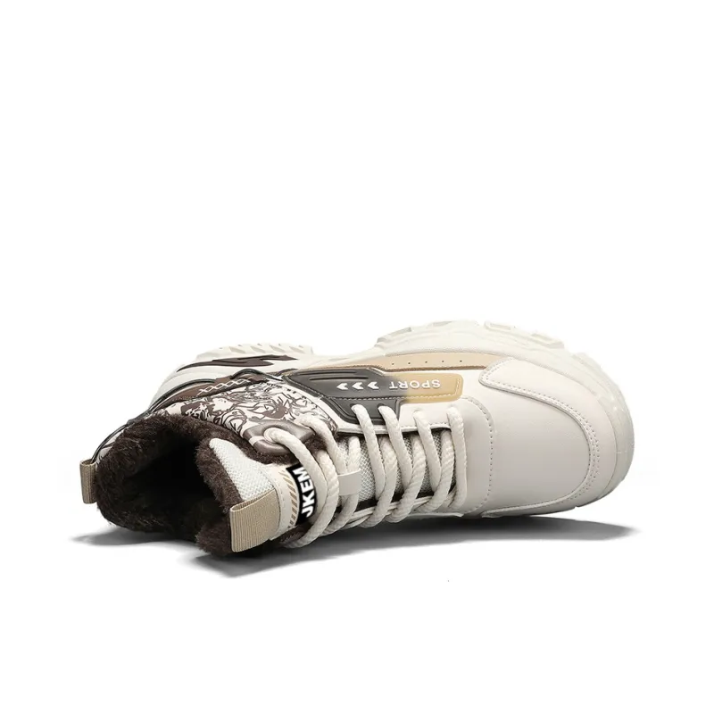 JKEM Anti-Slip And Wear-Resistant Height Increasing High-Top Chunky Sneakers Men's-7