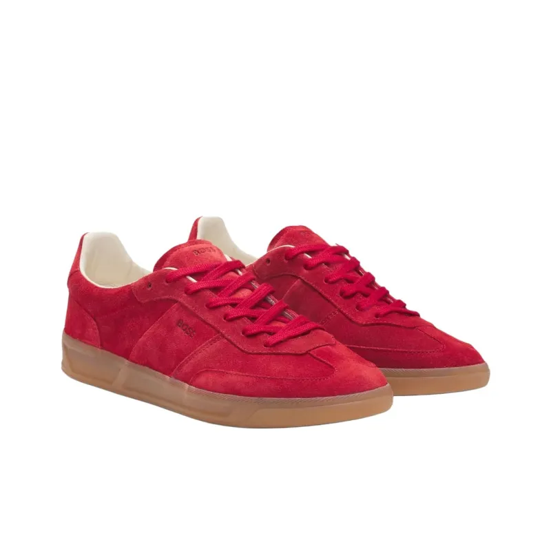 HUGO BOSS Low-Top Skateboard Shoes Women's Red-2