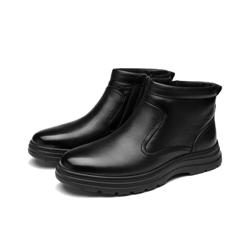 SAINT ANGELO Ankle Boots 4cm Men's Black-1