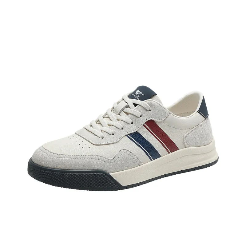 SEPTWOLVES Low Top Trendy Color Blocking Commute Minimalist Style Men's Skateboard Shoes HD-1