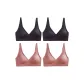 4 Pack (2 Black+2 Cameo Brown)