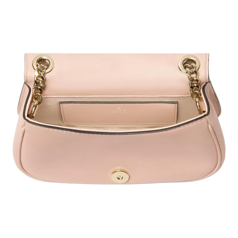 GUCCI Blondie Leather Shoulder Bag Mini Women's Light Pink-4