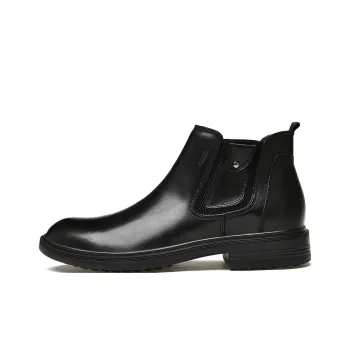 Qiandongmeili Ankle Boots Men's Black