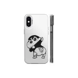 Transparent White-Black with Shin-Chan Pointing at Butt