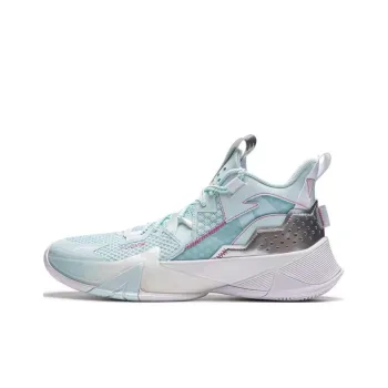 LiNing Power Slip Resistant Breathable Low Top Basketball Shoes Men's Turquoise