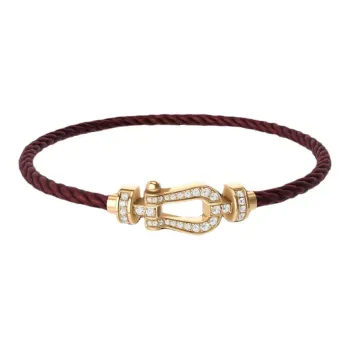 FRED 18K Gold Bracelets Men's Pomegranate Red