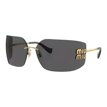 MIU MIU Logo Plaque Oversize Frameless Sunglasses