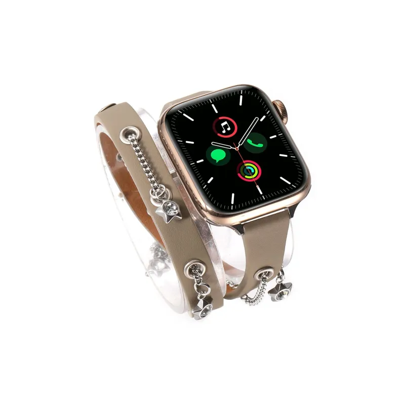 LOVINGCOOL Watch Band Apple Compatibility Genuine Leather Material-4