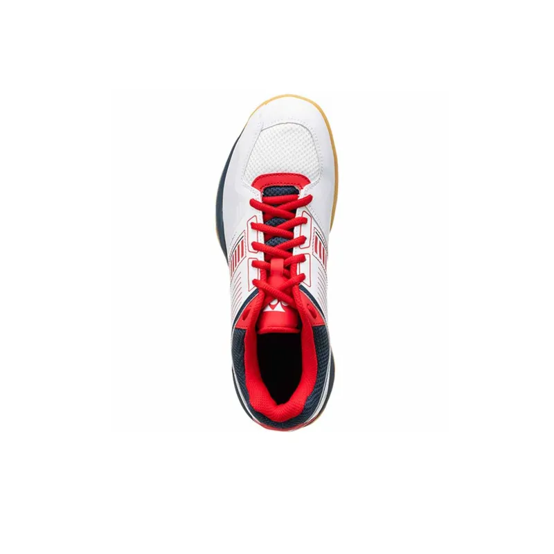 YONEX Power Cushion Shock Absorbers With Slip Resistant Features Low Top Badminton Shoes Unisex White Red-3