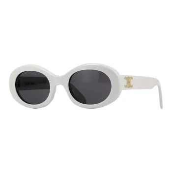 CELINE Plate Frame Butterfly Sunglasses Women's White