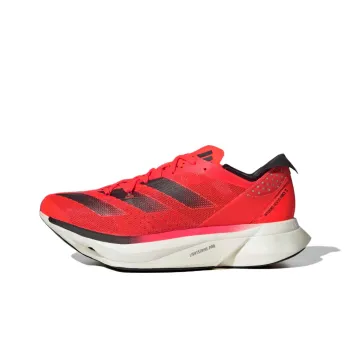 Adidas Adizero Adios Pro 3 Cushioning Wear Resistant Low Top Running Shoes Women's Red