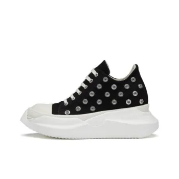 Rick Owens DRKSHDW Abstract Low Top Casual Shoes Women's Black