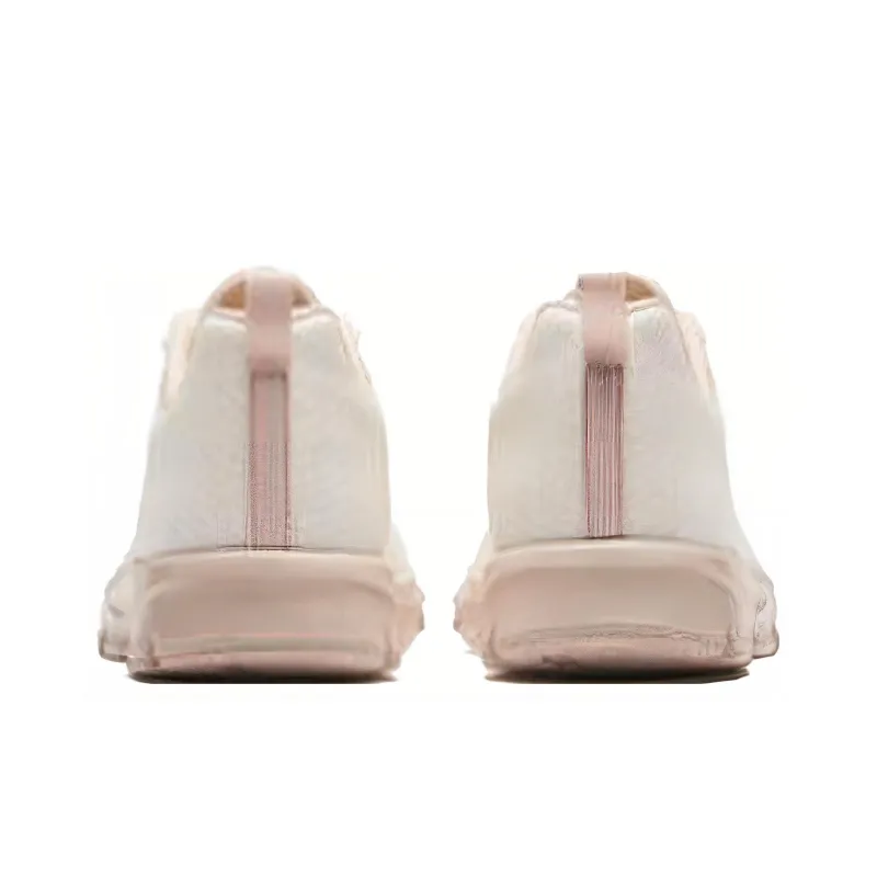 Anta Abrasion Resistant Low Top Running Shoes Women's White Pink-2