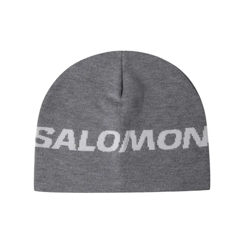 SALOMON Viscose Beanies Unisex Gray-0