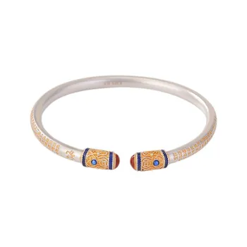Golden Linmen 999 Fine Silver Bangles Unisex