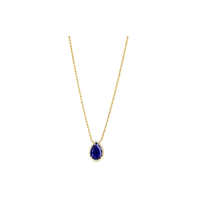 Boucheron 18kt Yellow Gold Small Serpent Bohème Lapis Lazuli Necklace-1