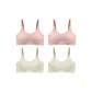 4 Pack (2 Peach Pink+2 Green)