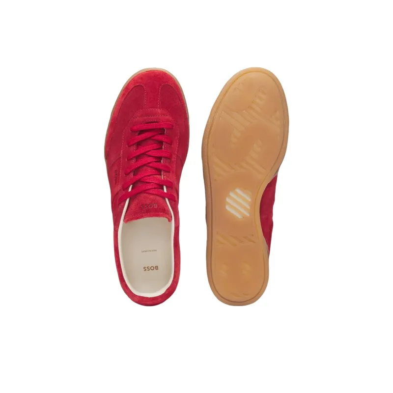 HUGO BOSS Low-Top Skateboard Shoes Women's Red-4