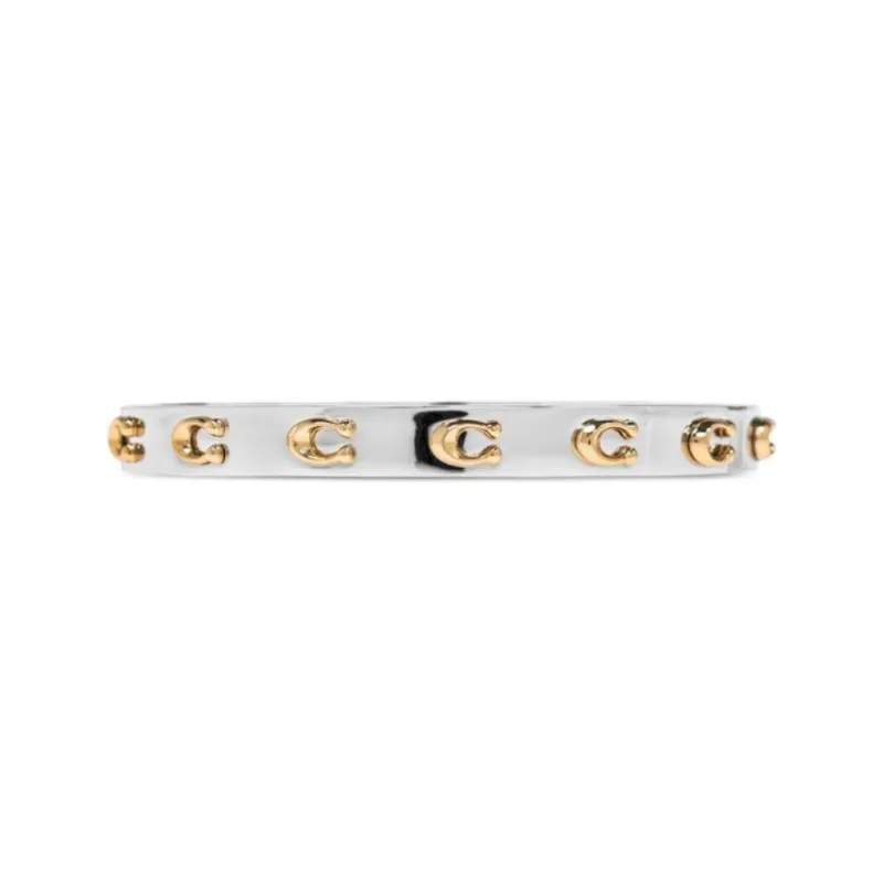 COACH Logo plaque Bangle Bracelet-0