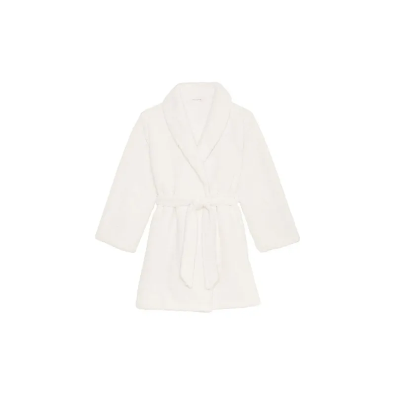 Victoria's Secret 24 Big Show Collection THE MIX Pajama Robe Women's Coconut White-0