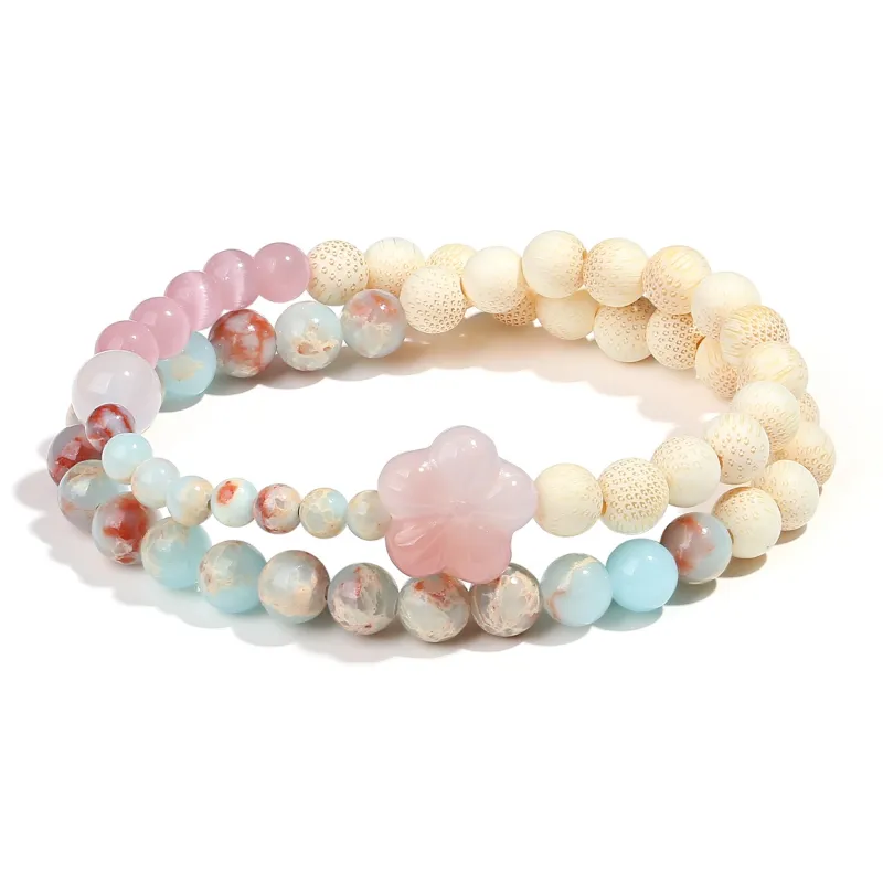 PUTUOSHANWENCHUANG Bamboo And Wood Bracelets Women's-0