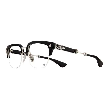 Chrome Hearts Plate And Metal Square Eyeglass Frames Unisex