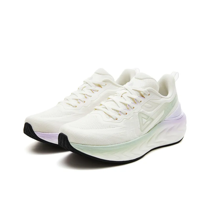 PEAK Attitude 7.0 Running Shoes Women's Low Top Super Light White Purple-2