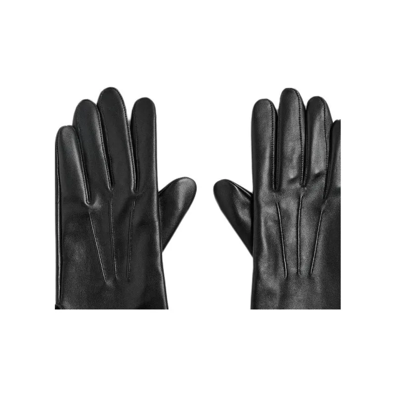 ZARA Sheepskin Gloves Unisex Black-2